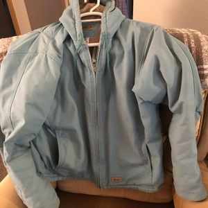 Berne Ladies Washed Sherpa Lined Hooded Coat.